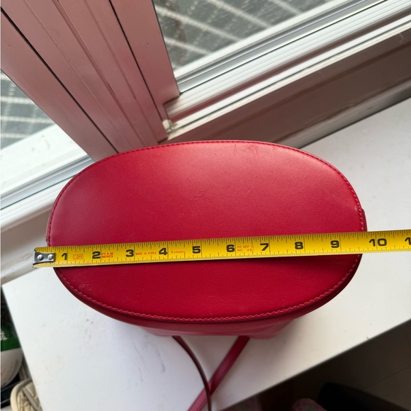 Ralph Lauren Red Leather Bucket Bag - Picture 10 of 10